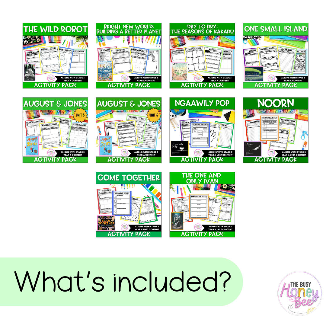 Stage 3 Year A English Activity Pack ULTIMATE Mega Bundle -