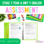 Stage 3 Year A English Pre- and Post-Assessment Unit 5 Characterisation -