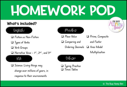 Stage 3 Year A Homework/Learning Pod 1 - PowerPoint