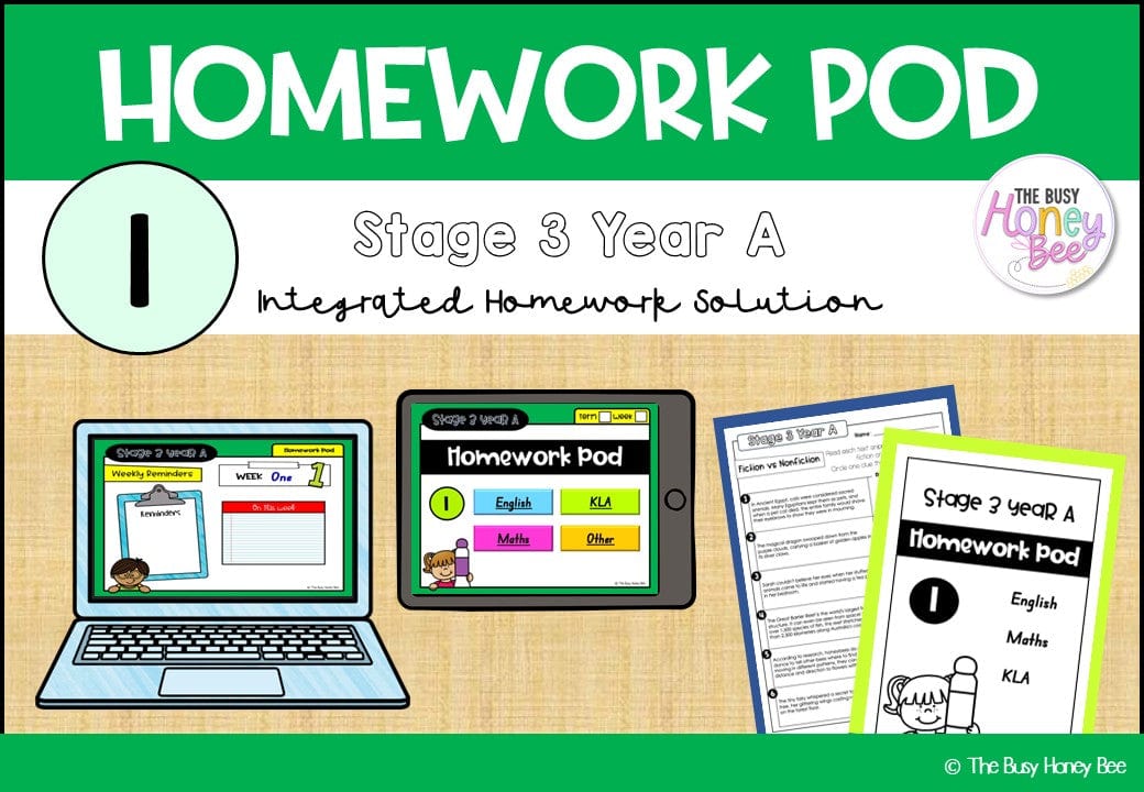 Stage 3 Year A Homework/Learning Pod 1 - PowerPoint