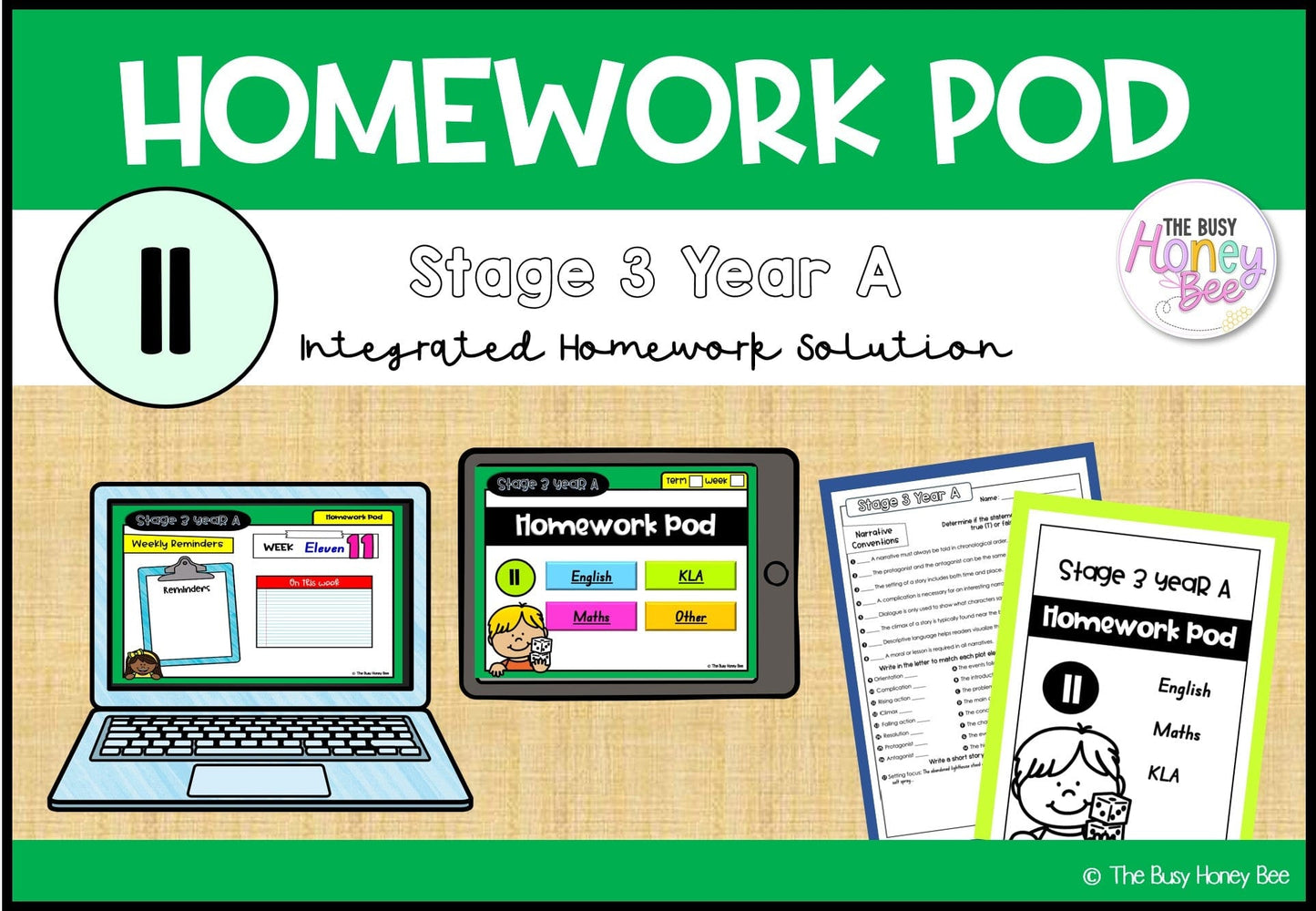 Stage 3 Year A Homework/Learning Pod 11 - Homework | Casual Teaching