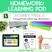 Stage 3 Year A Homework/Learning Pod 13 - Homework | Casual Teaching