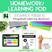 Stage 3 Year A Homework/Learning Pod 14 - Homework | Casual Teaching