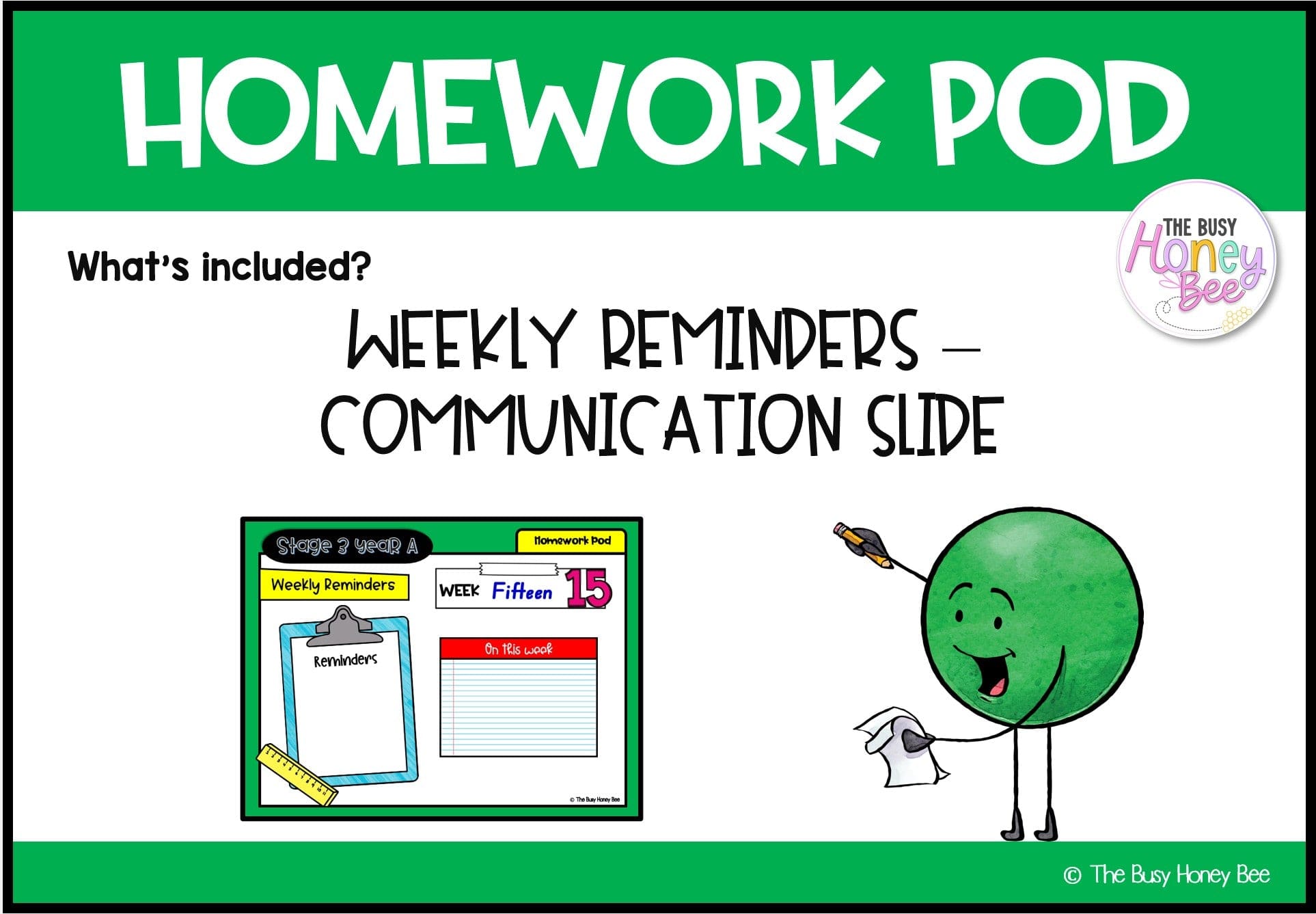 Stage 3 Year A Homework/Learning Pod 15 - Homework | Casual Teaching