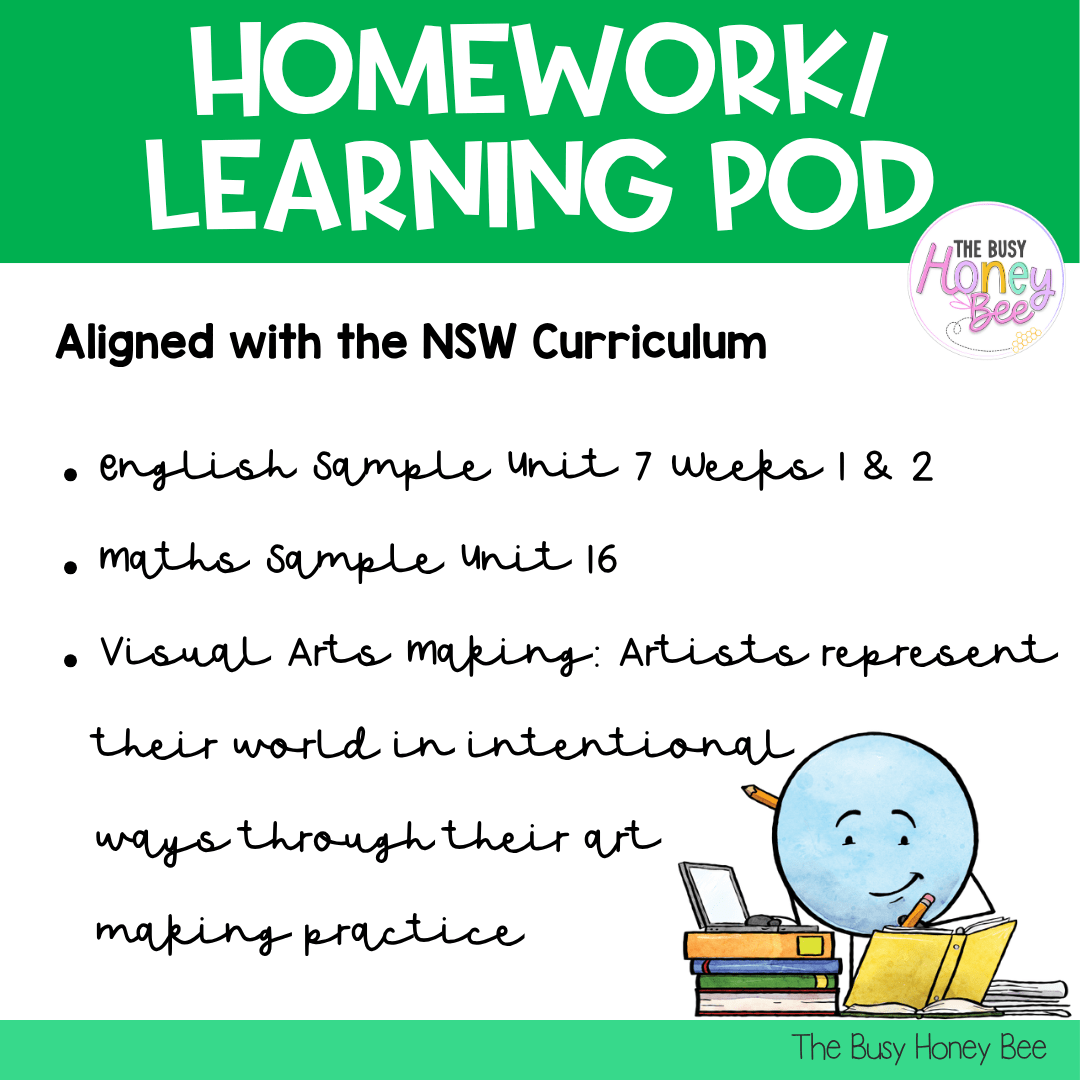 Stage 3 Year A Homework/Learning Pod 16 - Homework | Casual Teaching