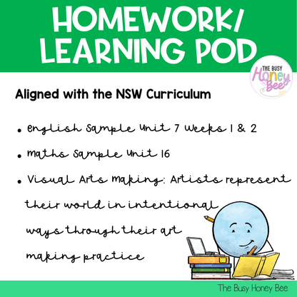 Stage 3 Year A Homework/Learning Pod 16 - Homework | Casual Teaching