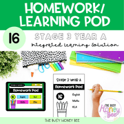 Stage 3 Year A Homework/Learning Pod 16 - Homework | Casual Teaching