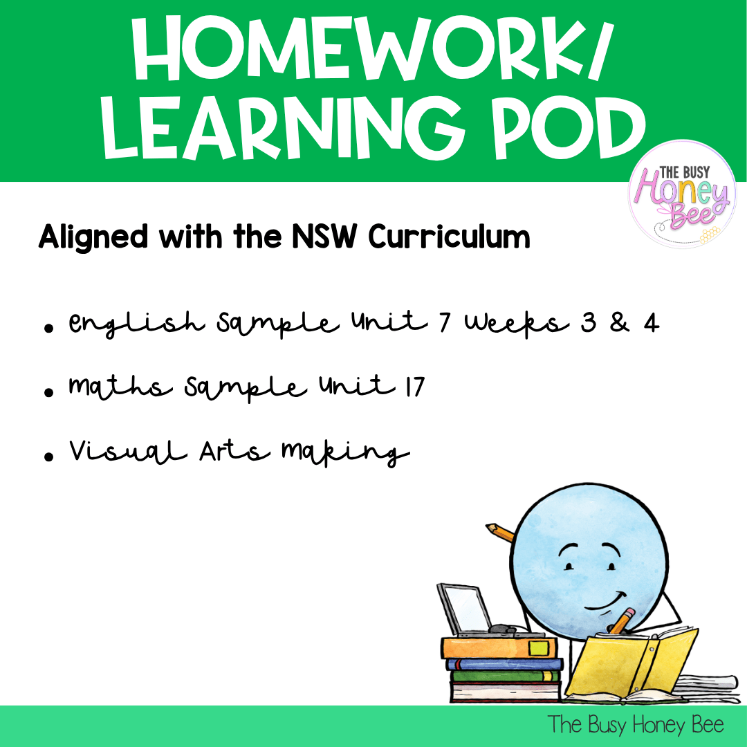 Stage 3 Year A Homework/Learning Pod 17 - Homework | Casual Teaching