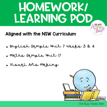 Stage 3 Year A Homework/Learning Pod 17 - Homework | Casual Teaching