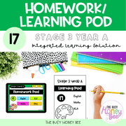 Stage 3 Year A Homework/Learning Pod 17 - Homework | Casual Teaching