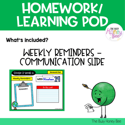Stage 3 Year A Homework/Learning Pod 19 - Homework | Casual Teaching