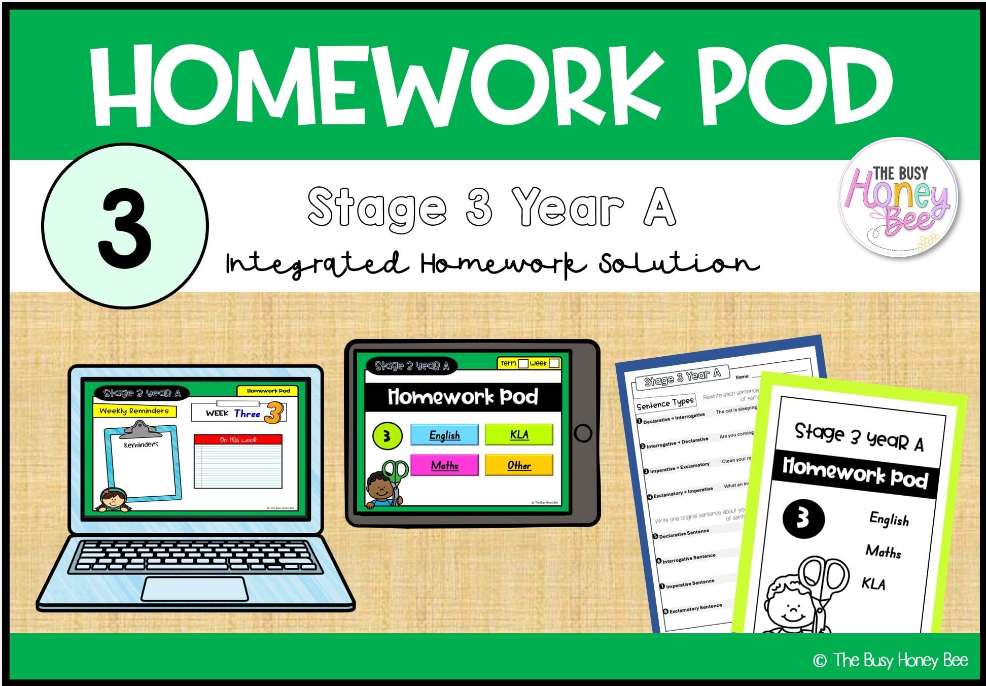 Stage 3 Year A Homework/Learning Pod 3 - PowerPoint