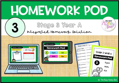Stage 3 Year A Homework/Learning Pod 3 - PowerPoint