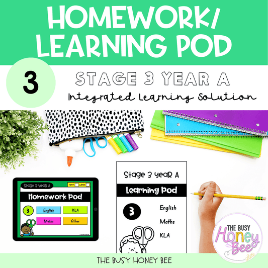 Stage 3 Year A Homework/Learning Pod 3 - PowerPoint