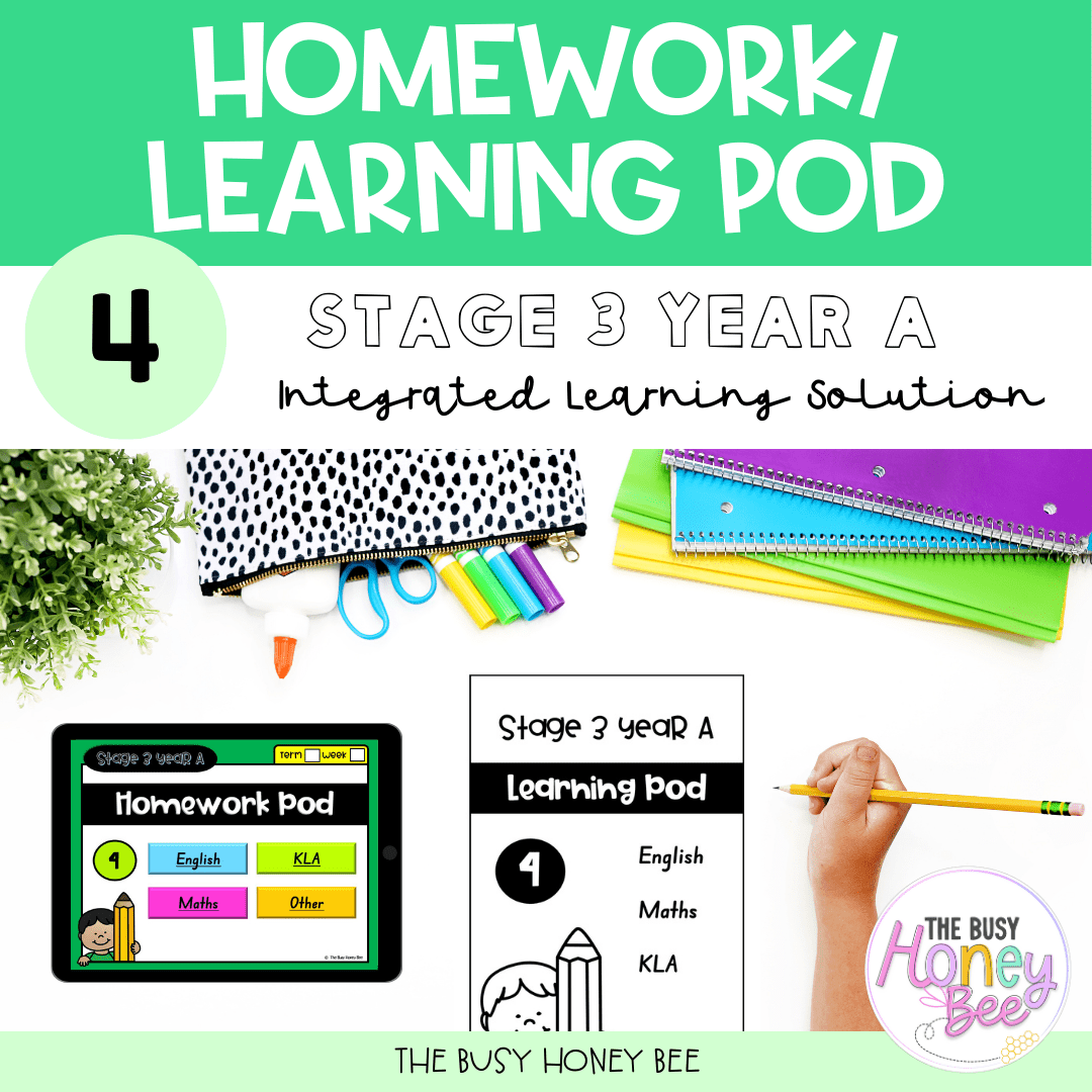 Stage 3 Year A Homework/Learning Pod 4 - PowerPoint