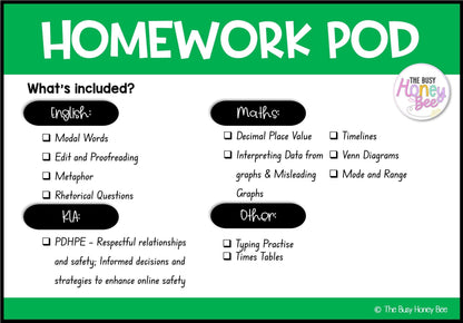 Stage 3 Year A Homework/Learning Pod 5 - PowerPoint