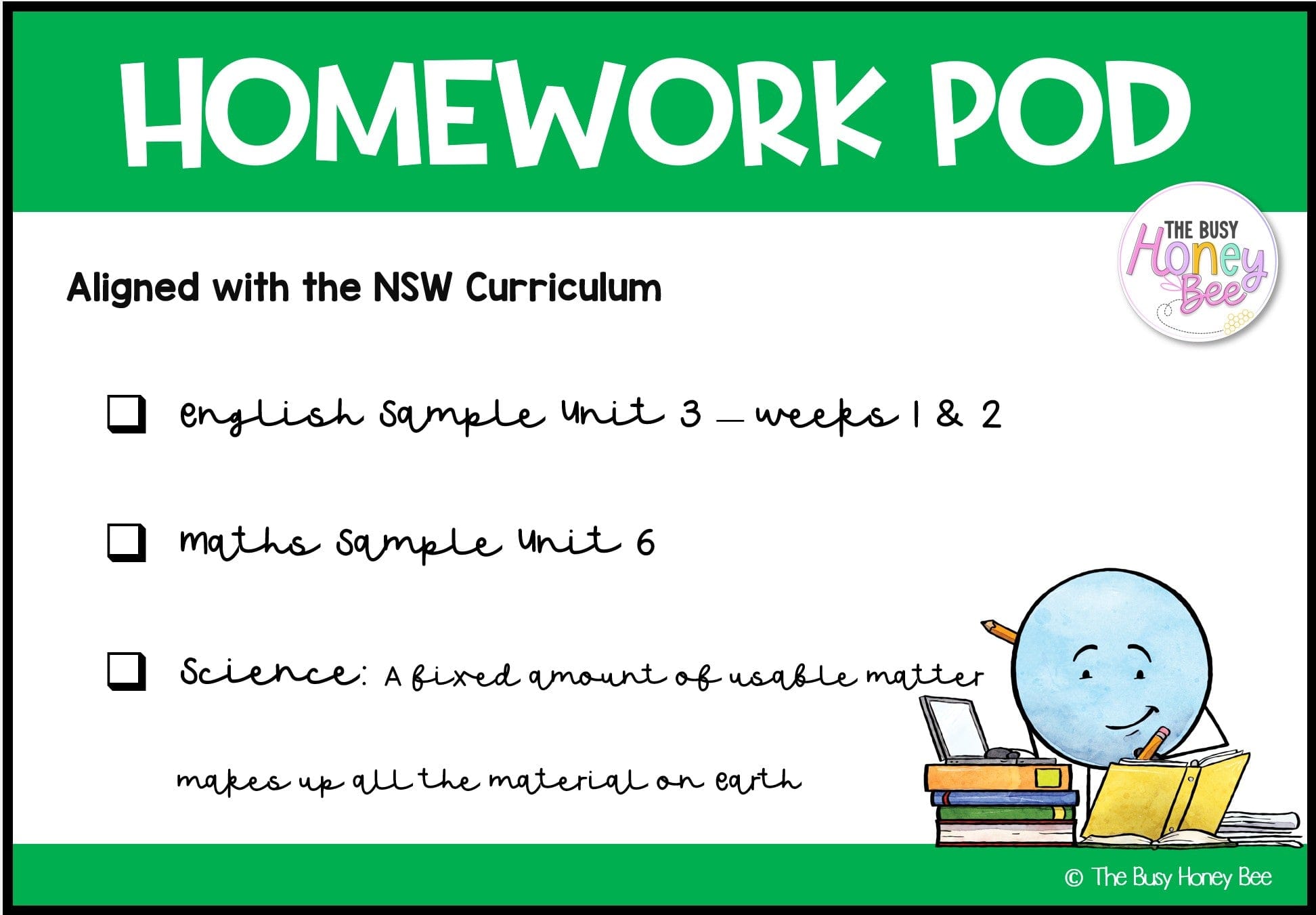 Stage 3 Year A Homework/Learning Pod 6 - PowerPoint