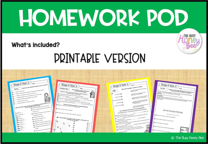 Stage 3 Year A Homework/Learning Pod 8 - PowerPoint