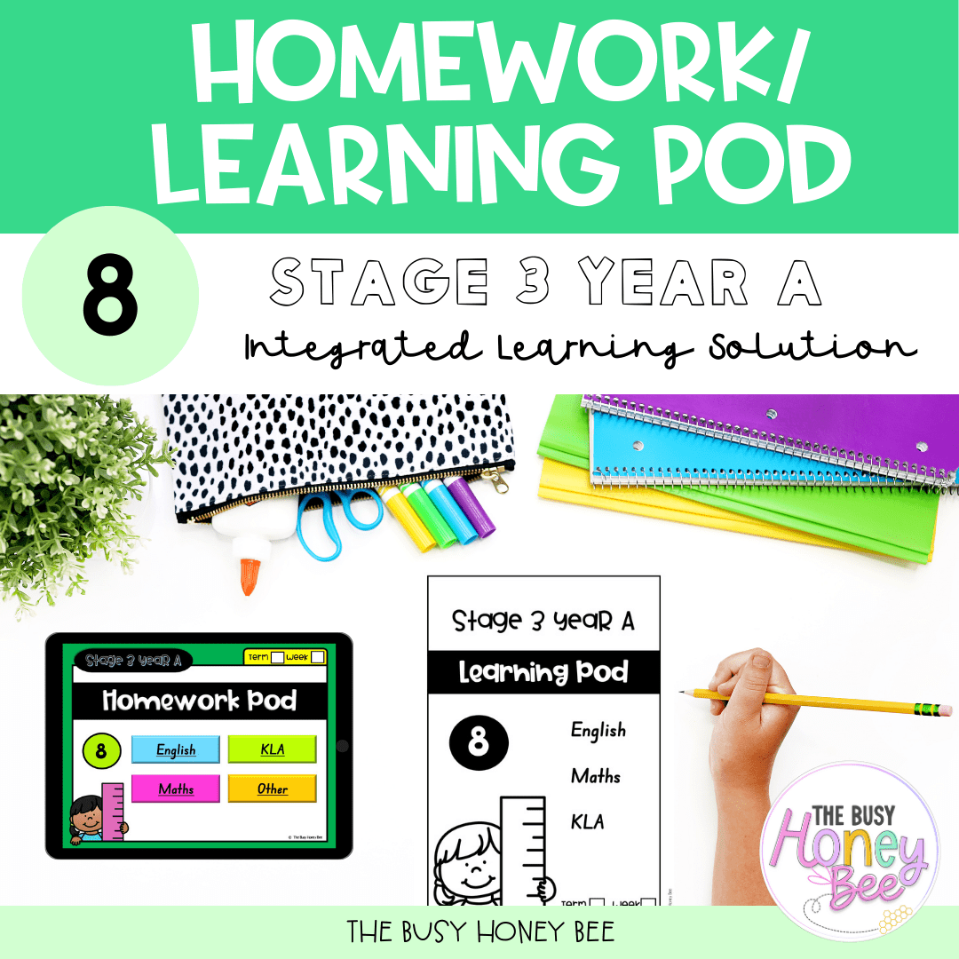 Stage 3 Year A Homework/Learning Pod 8 - PowerPoint
