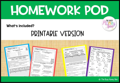 Stage 3 Year A Homework/Learning Pod 9 - PowerPoint