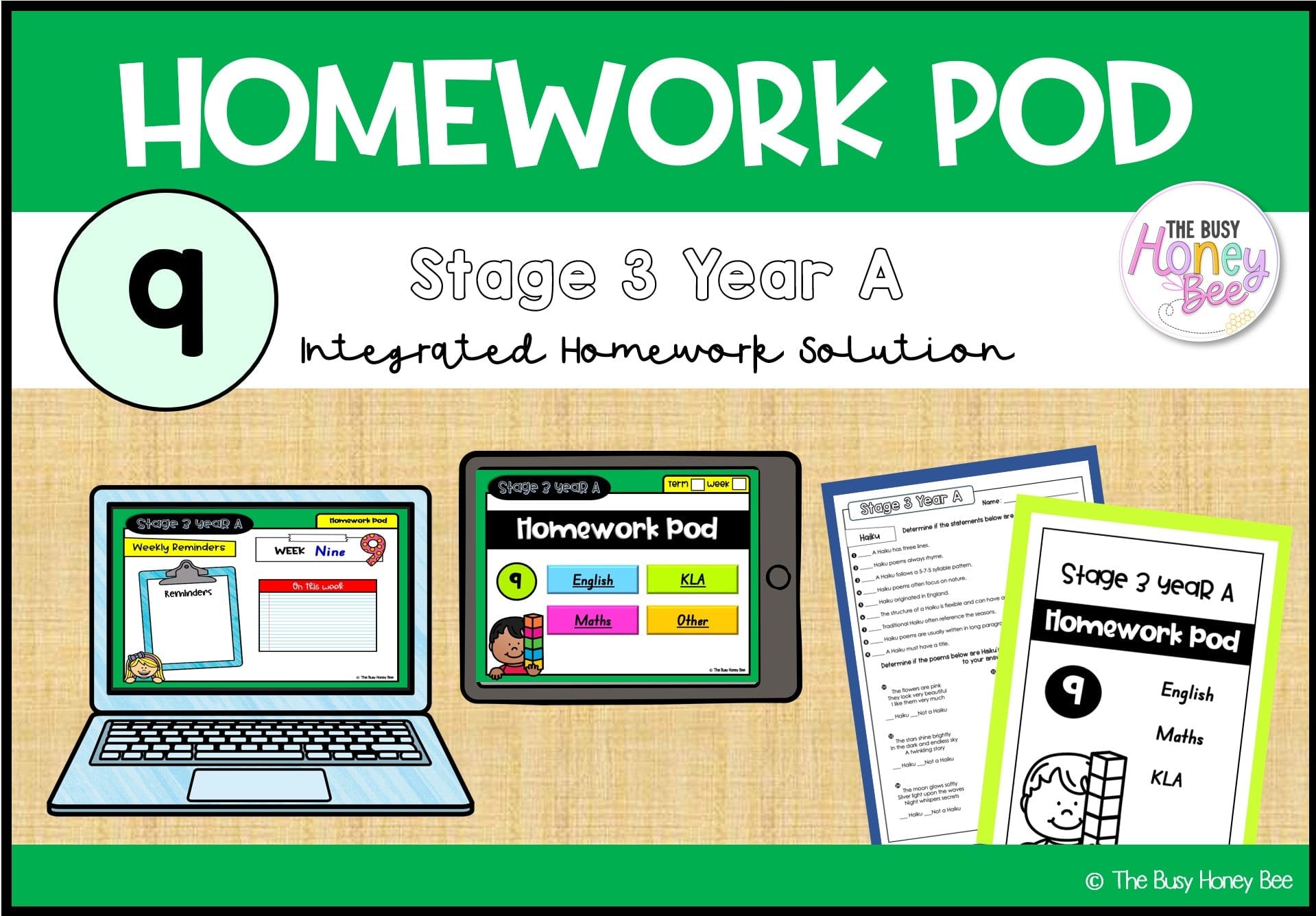 Stage 3 Year A Homework/Learning Pod 9 - PowerPoint