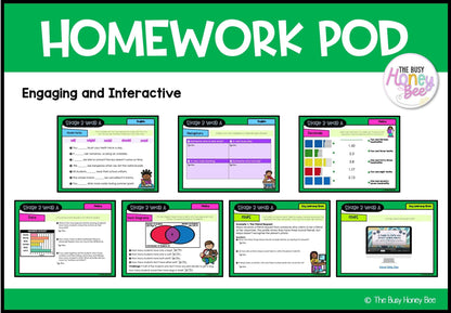 Stage 3 Year A Homework/Learning Pods Term 1 Mega Bundle - PowerPoint