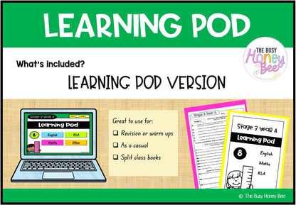 Stage 3 Year A Homework/Learning Pods Term 2 Mega Bundle - PowerPoint