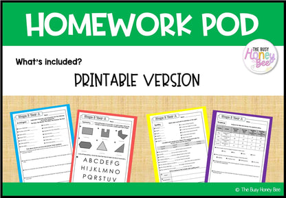 Stage 3 Year A Homework/Learning Pods Term 3 Mega Bundle - Homework | Casual Teaching