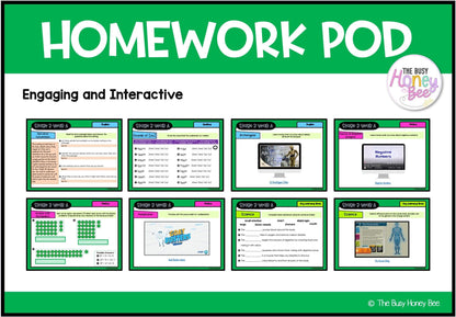 Stage 3 Year A Homework/Learning Pods Term 3 Mega Bundle - Homework | Casual Teaching