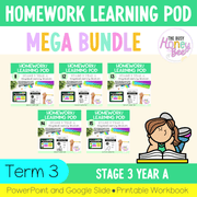 Stage 3 Year A Homework/Learning Pods Term 3 Mega Bundle - Homework | Casual Teaching