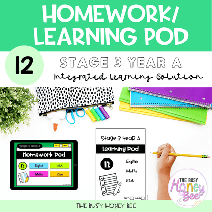 Stage 3 Year A Homework/Learning Pods Ultimate Mega Bundle - Homework | Casual Teaching