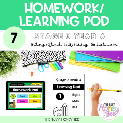 Stage 3 Year A Homework/Learning Pods Ultimate Mega Bundle - Homework | Casual Teaching