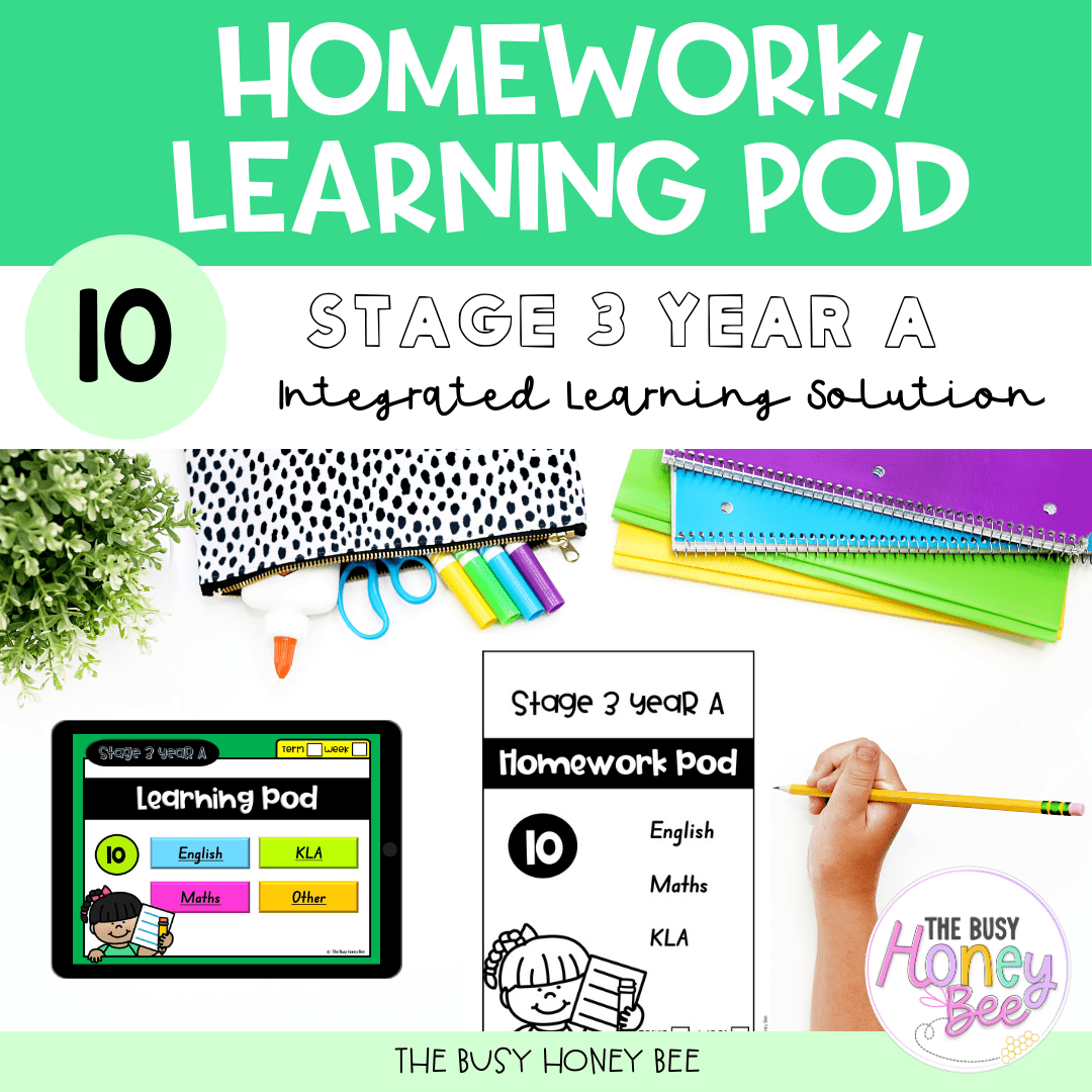 Stage 3 Year A Homework/Learning Pods Ultimate Mega Bundle - Homework | Casual Teaching