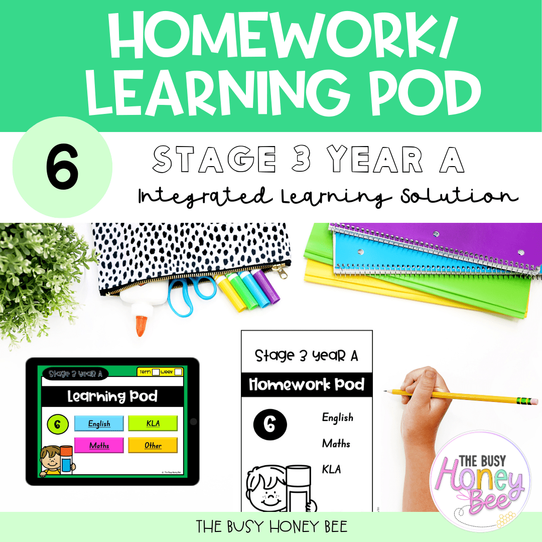 Stage 3 Year A Homework/Learning Pods Ultimate Mega Bundle - Homework | Casual Teaching