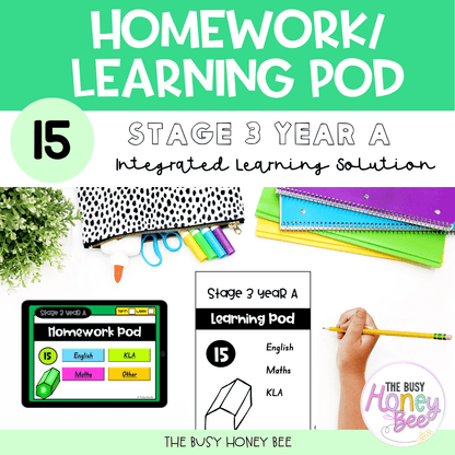 Stage 3 Year A Homework/Learning Pods Ultimate Mega Bundle - Homework | Casual Teaching
