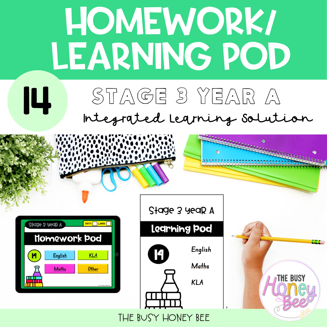 Stage 3 Year A Homework/Learning Pods Ultimate Mega Bundle - Homework | Casual Teaching