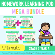 Stage 3 Year A Homework/Learning Pods Ultimate Mega Bundle - Homework | Casual Teaching