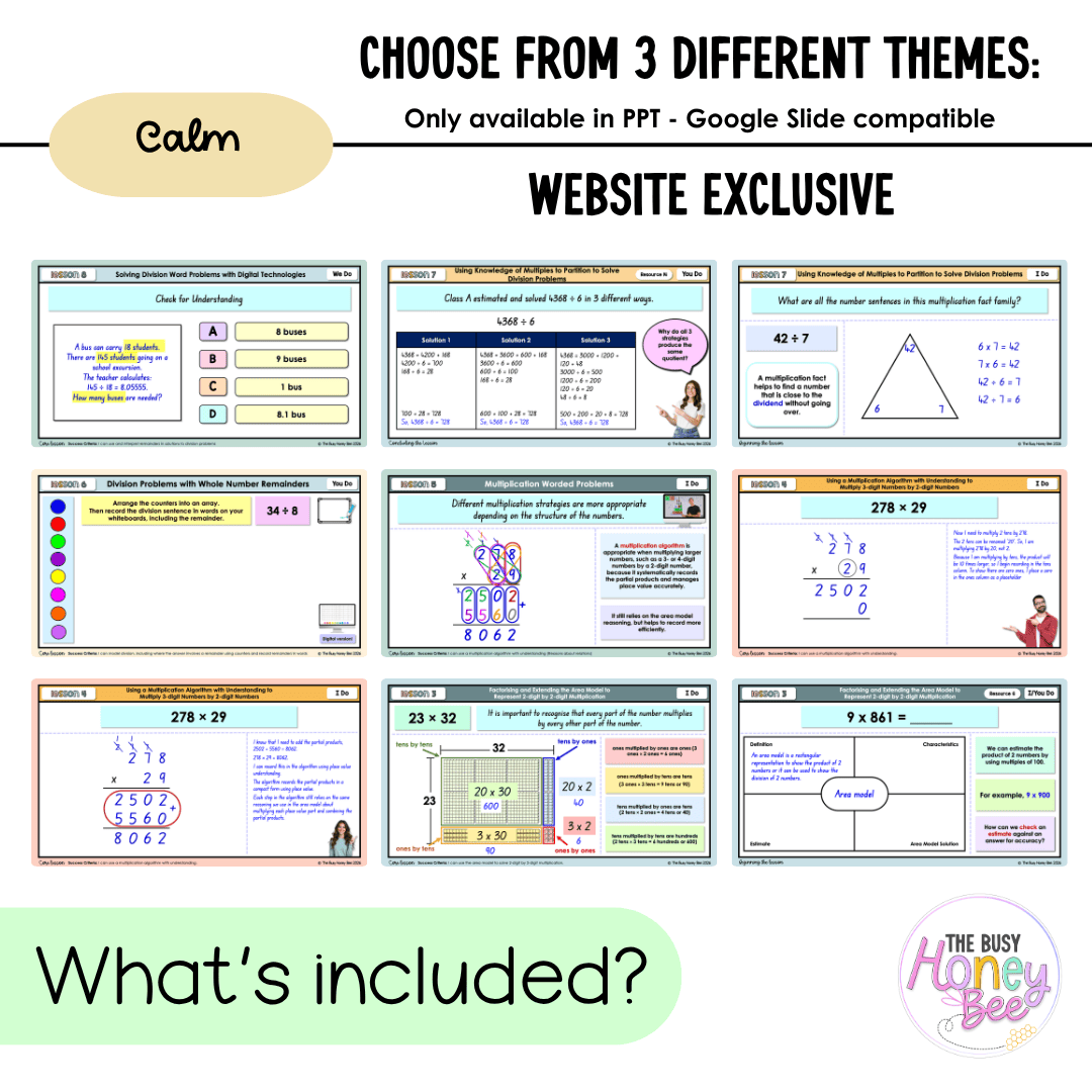 Stage 3 Year A NSW Maths Unit 13 Multiplication and Division Teaching Slides 2026 - Teaching Slides