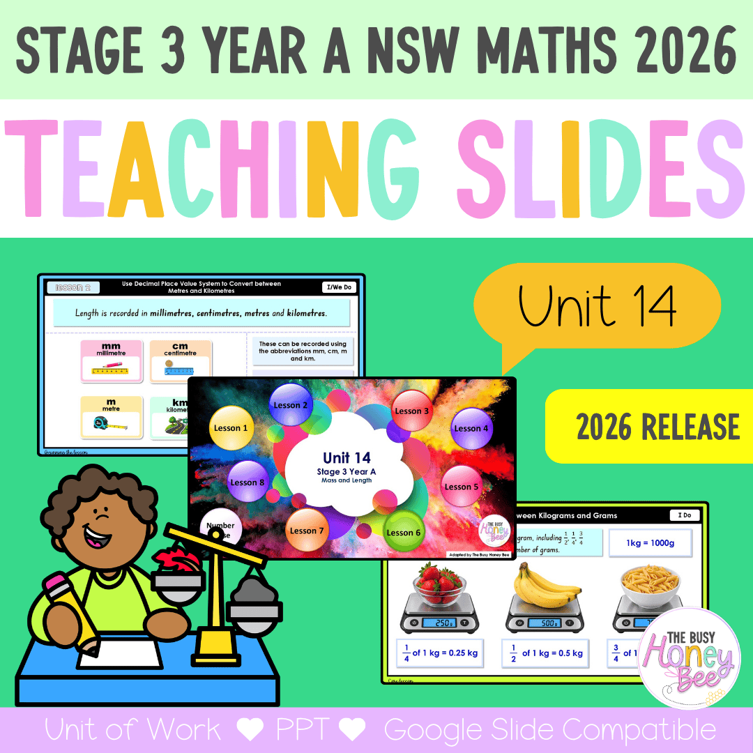 Stage 3 Year A NSW Maths Unit 14 Mass and Length Teaching Slides 2026 - Teaching Slides