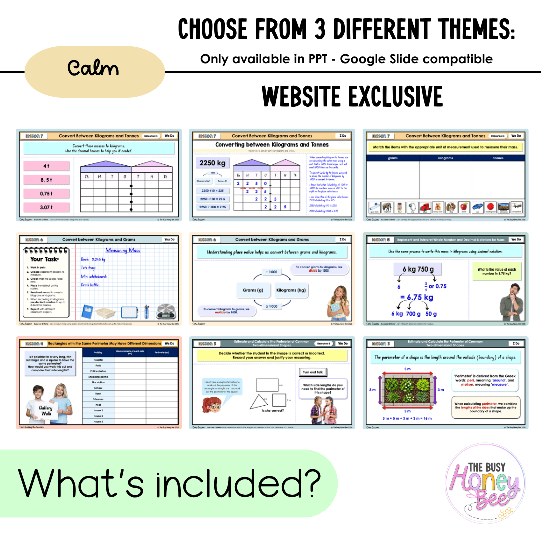 Stage 3 Year A NSW Maths Unit 14 Mass and Length Teaching Slides 2026 - Teaching Slides