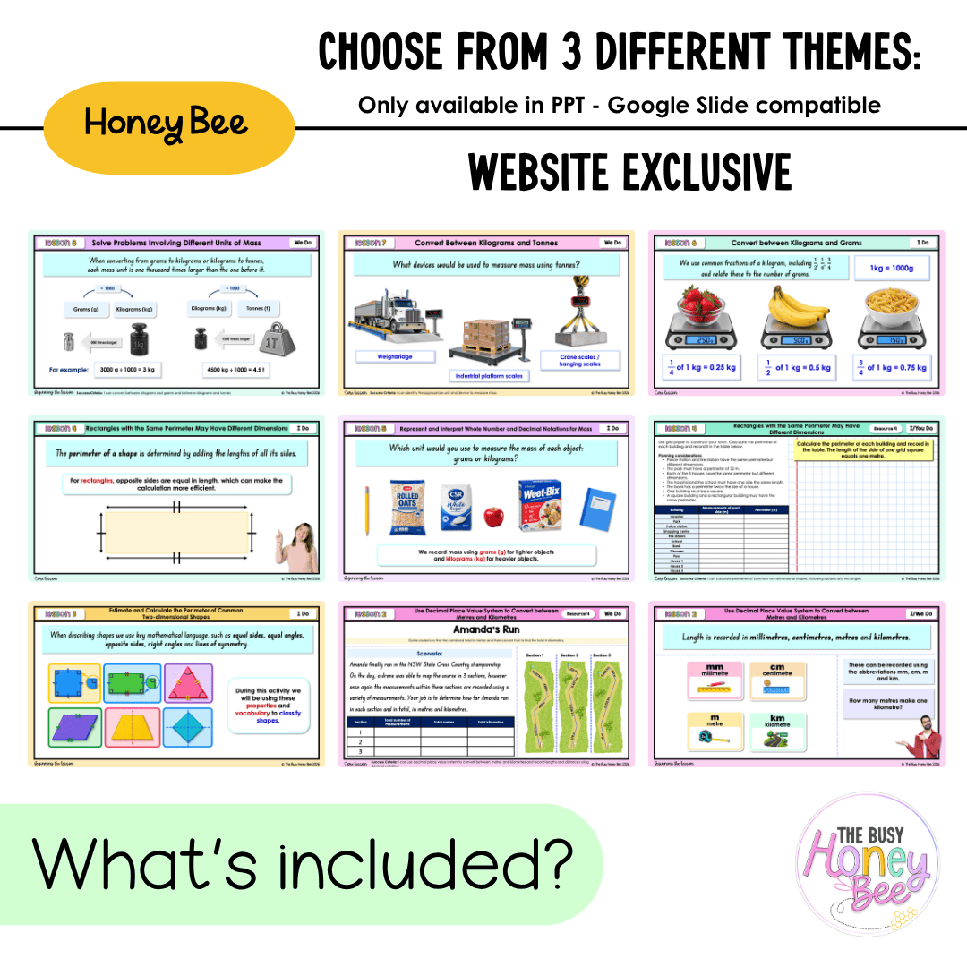 Stage 3 Year A NSW Maths Unit 14 Mass and Length Teaching Slides 2026 - Teaching Slides