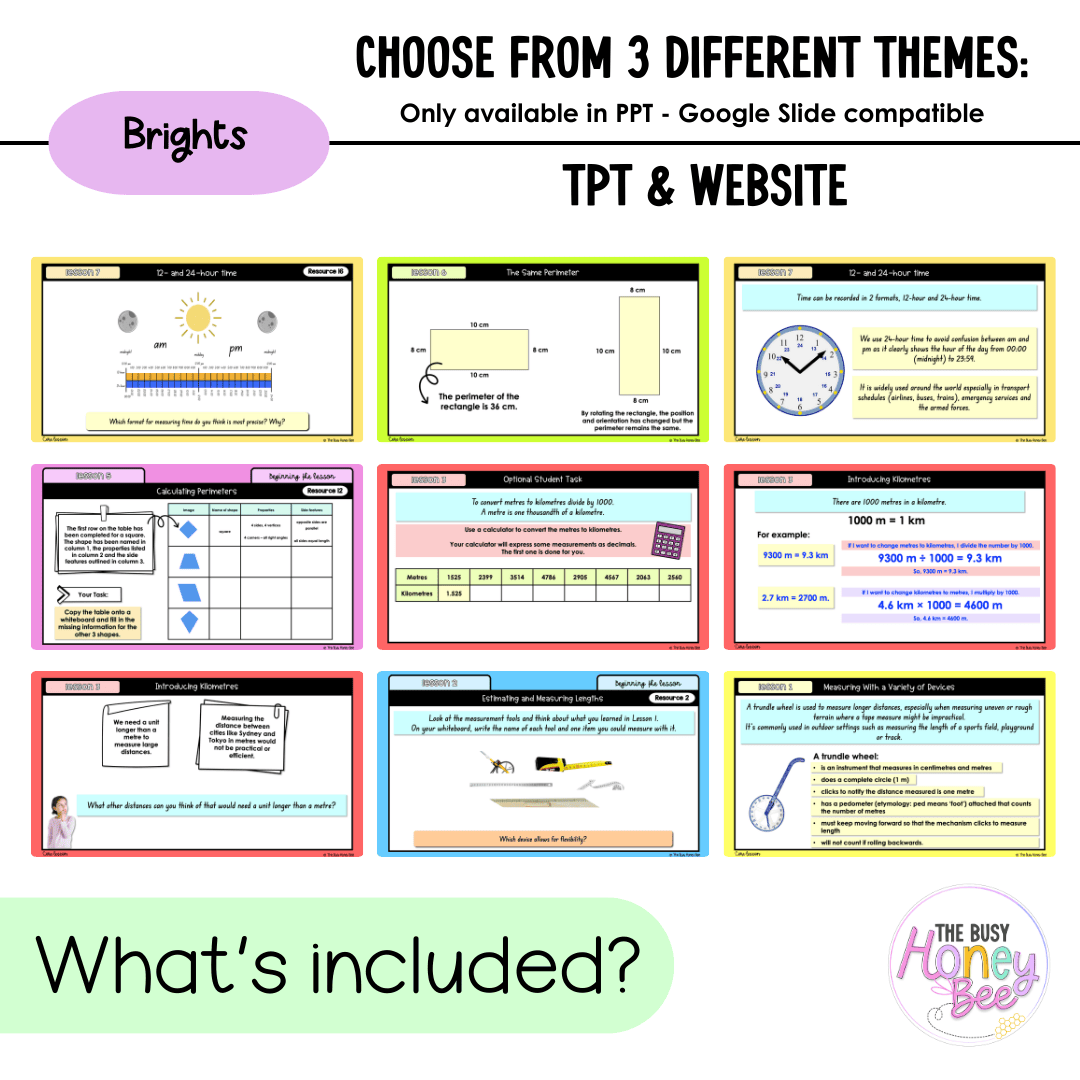 Stage 3 Year A NSW Maths Unit 3 Length and Time Teaching Slides 2026 - Teaching Slides