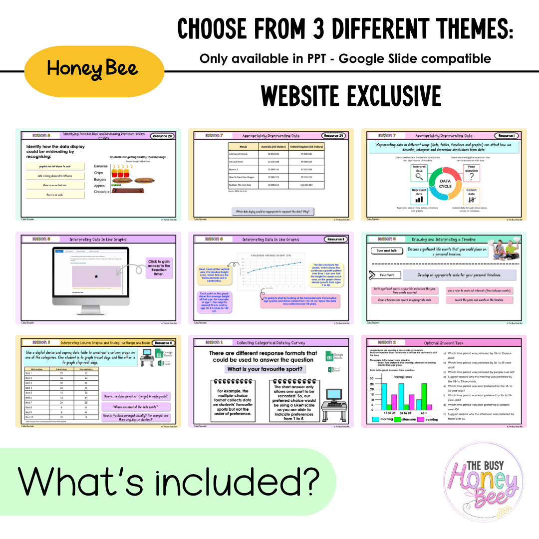 Stage 3 Year A NSW Maths Unit 5 Data Teaching Slides 2026 - Teaching Slides