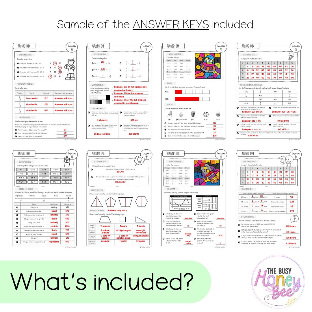 Stage 3 Year A NSW Maths Workbook Term 4 - Workbook | Worksheets