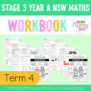 Stage 3 Year A NSW Maths Workbook Term 4 - Workbook | Worksheets