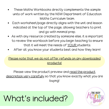 Stage 3 Year A NSW Maths Workbook ULTIMATE Mega Bundle - Workbook | Worksheets