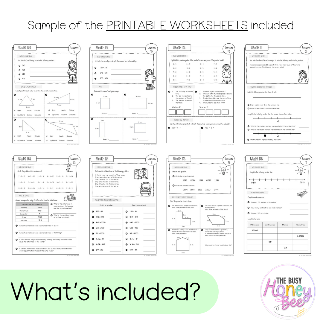 Stage 3 Year A NSW Maths Workbook ULTIMATE Mega Bundle - Workbook | Worksheets