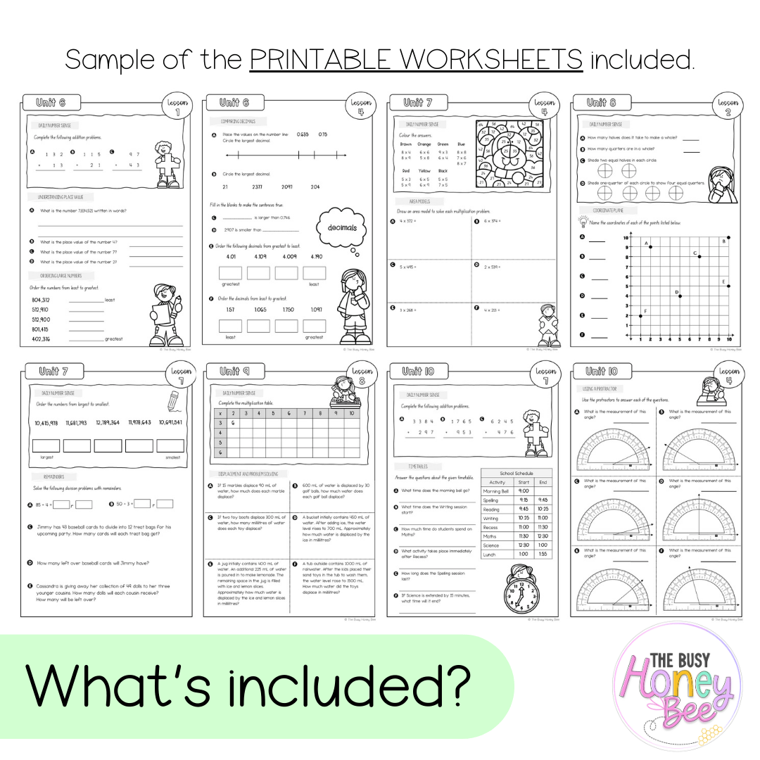 Stage 3 Year A NSW Maths Workbook ULTIMATE Mega Bundle - Workbook | Worksheets