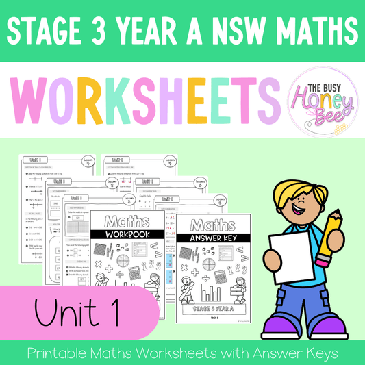 Stage 3 Year A NSW Maths Worksheets Unit 1 - Workbook | Worksheets