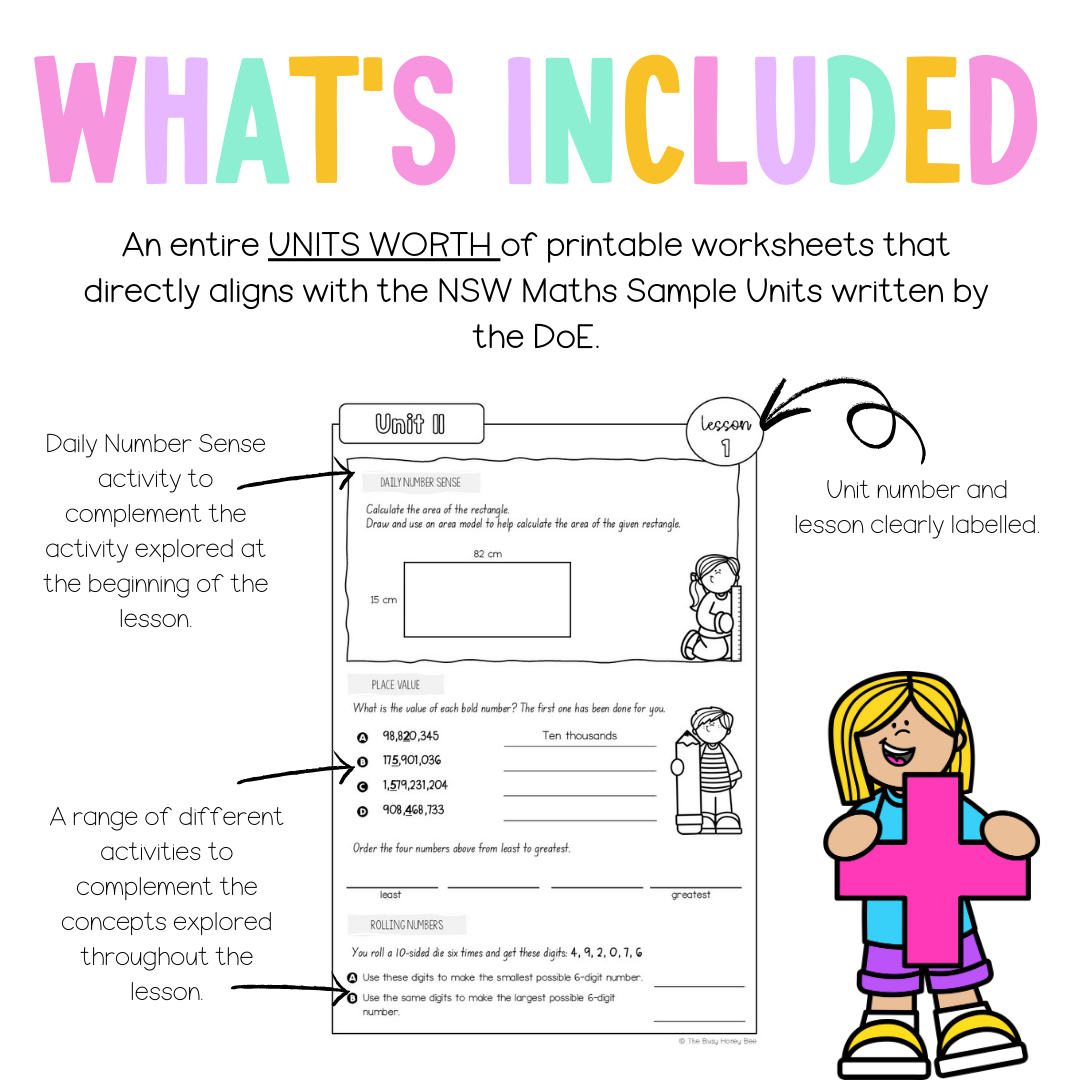 Stage 3 Year A NSW Maths Worksheets Unit 11 - Workbook | Worksheets